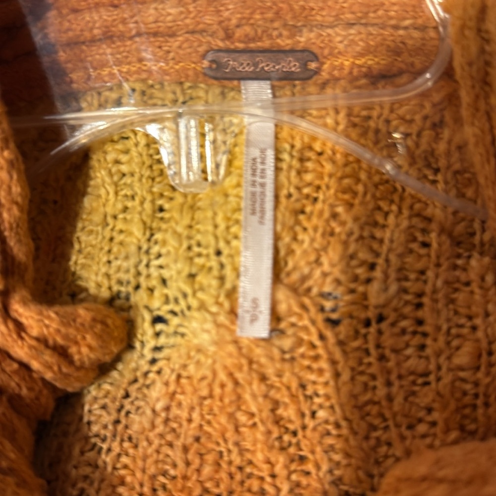 Free People Orange and Purple Women's Cardigan - Picture 4 of 4